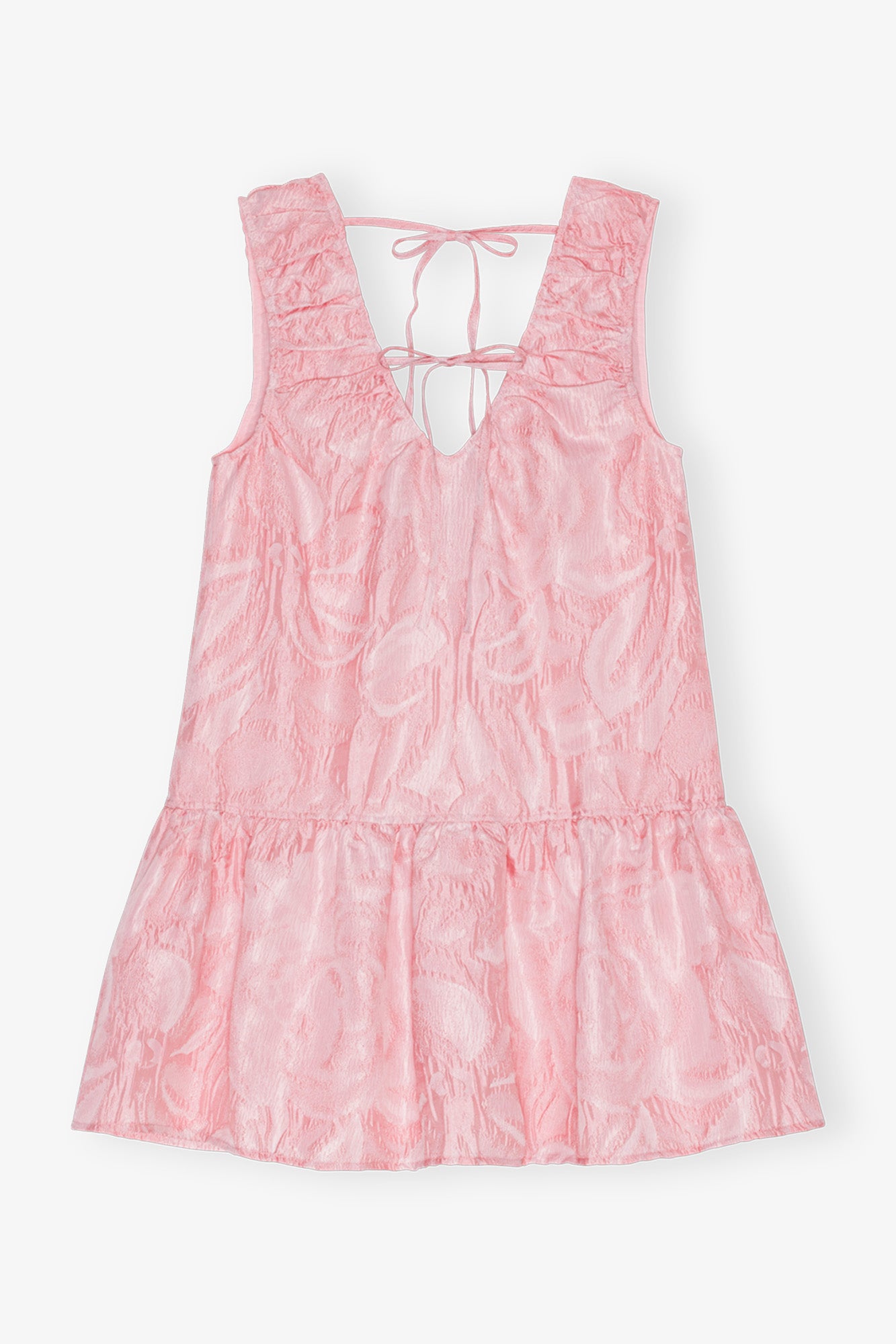 Textured Cloque Mini Dress | Bleached Mauve