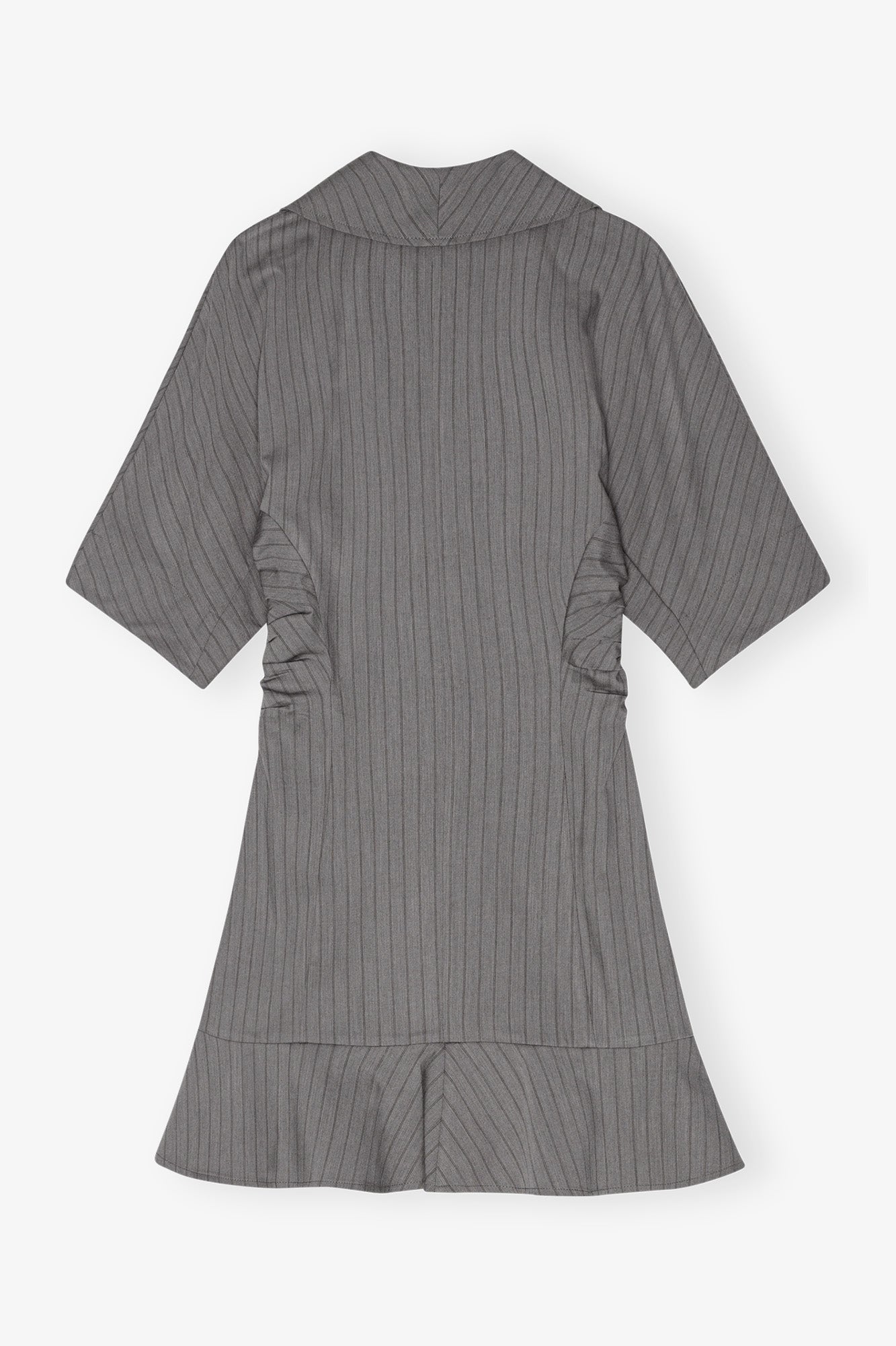 Stripe Suiting Mini Dress | Mirage Gray