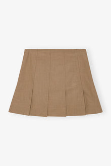 Drapey Melange Mini Skirt | Tiger's Eye