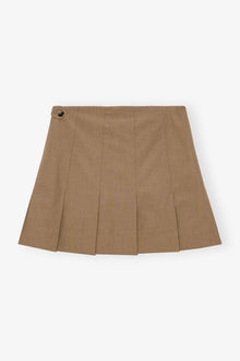 Drapey Melange Mini Skirt | Tiger's Eye