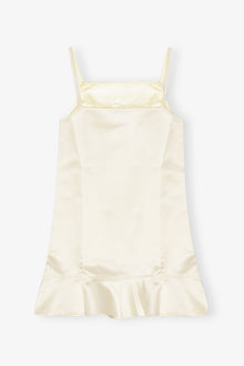 Duchesse Satin Mini Dress | Egret