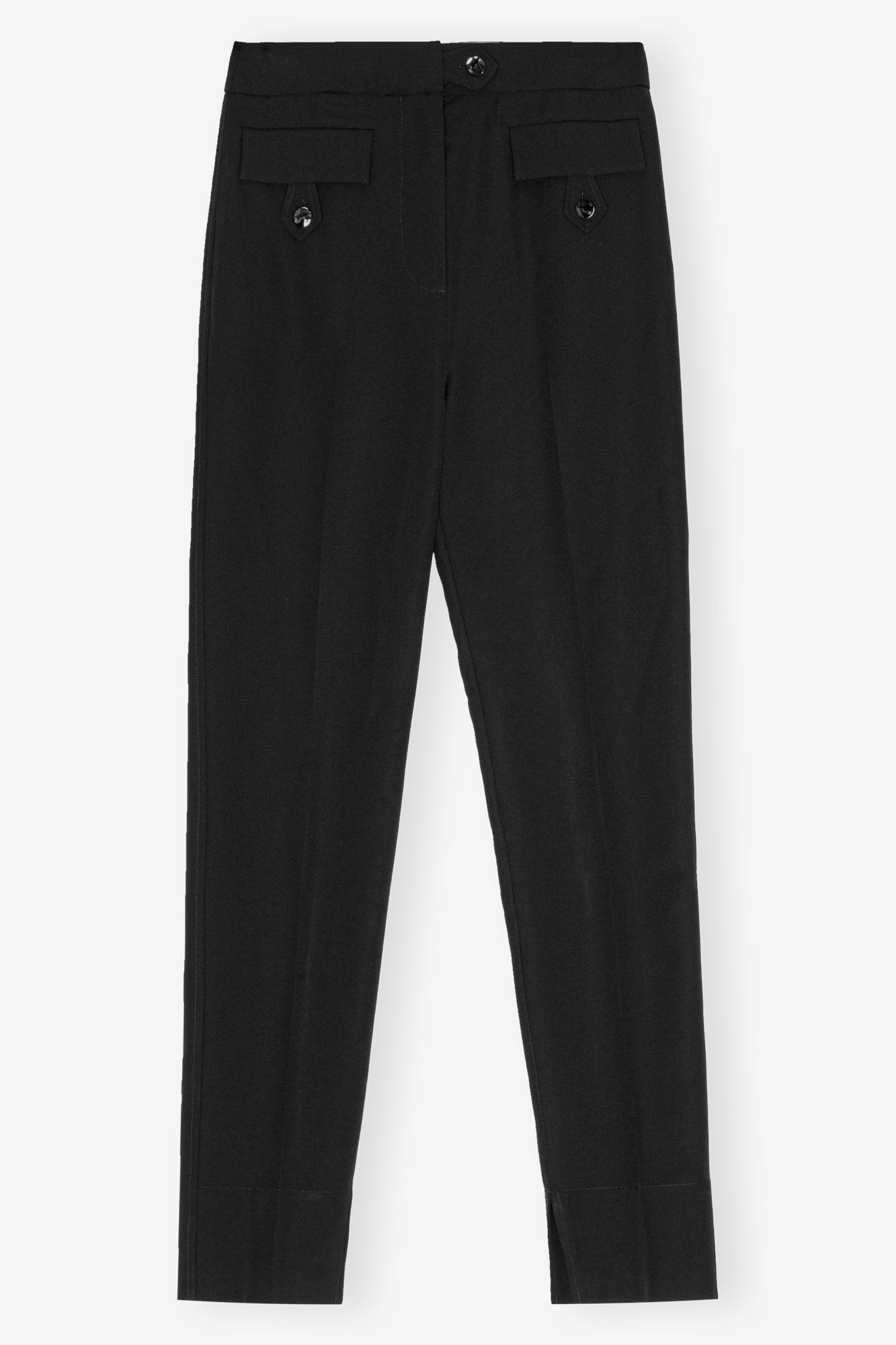 Light Twill Suiting Pants | Black
