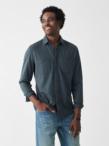 Mens - Sunwashed Knit Shirt | Blue Nights