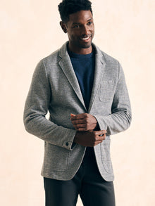 Mens - Inlet Knit Blazer | Medium Grey Melange