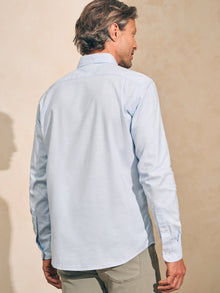 Mens - Stretch Oxford Shirt | Blue Heather