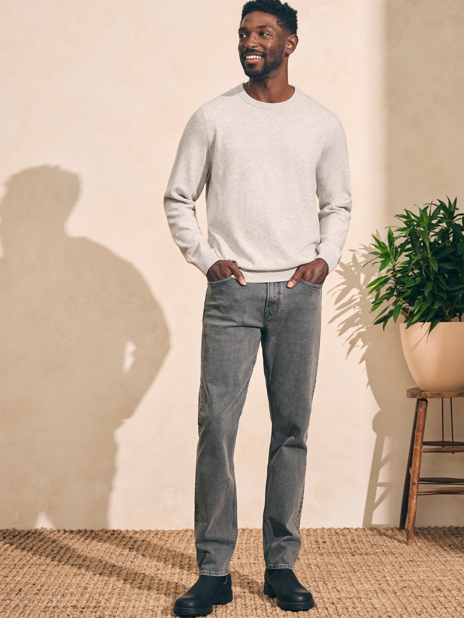 Mens - Jackson Crew Sweater | Ivory Ice Heather