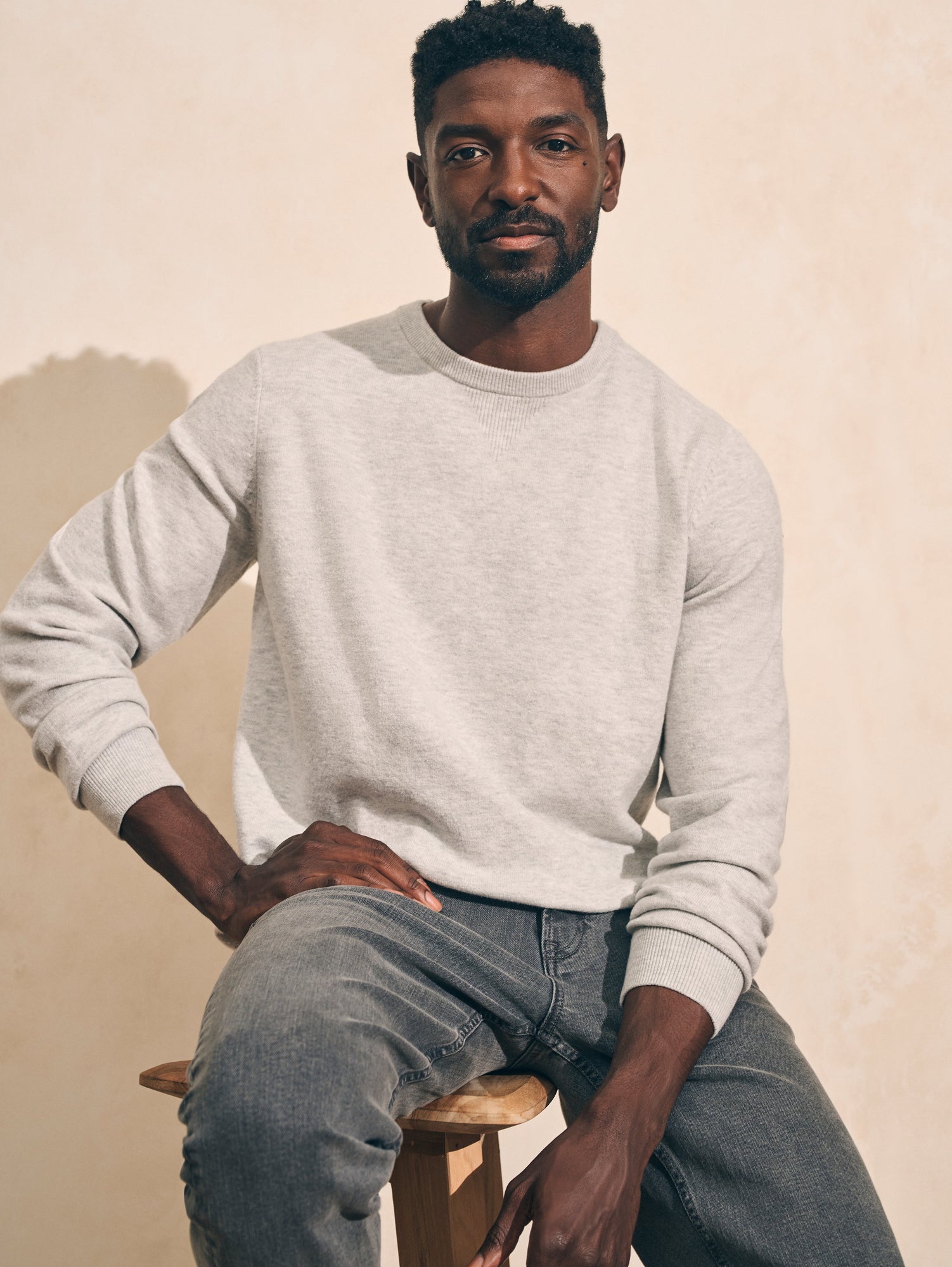 Mens - Jackson Crew Sweater | Ivory Ice Heather