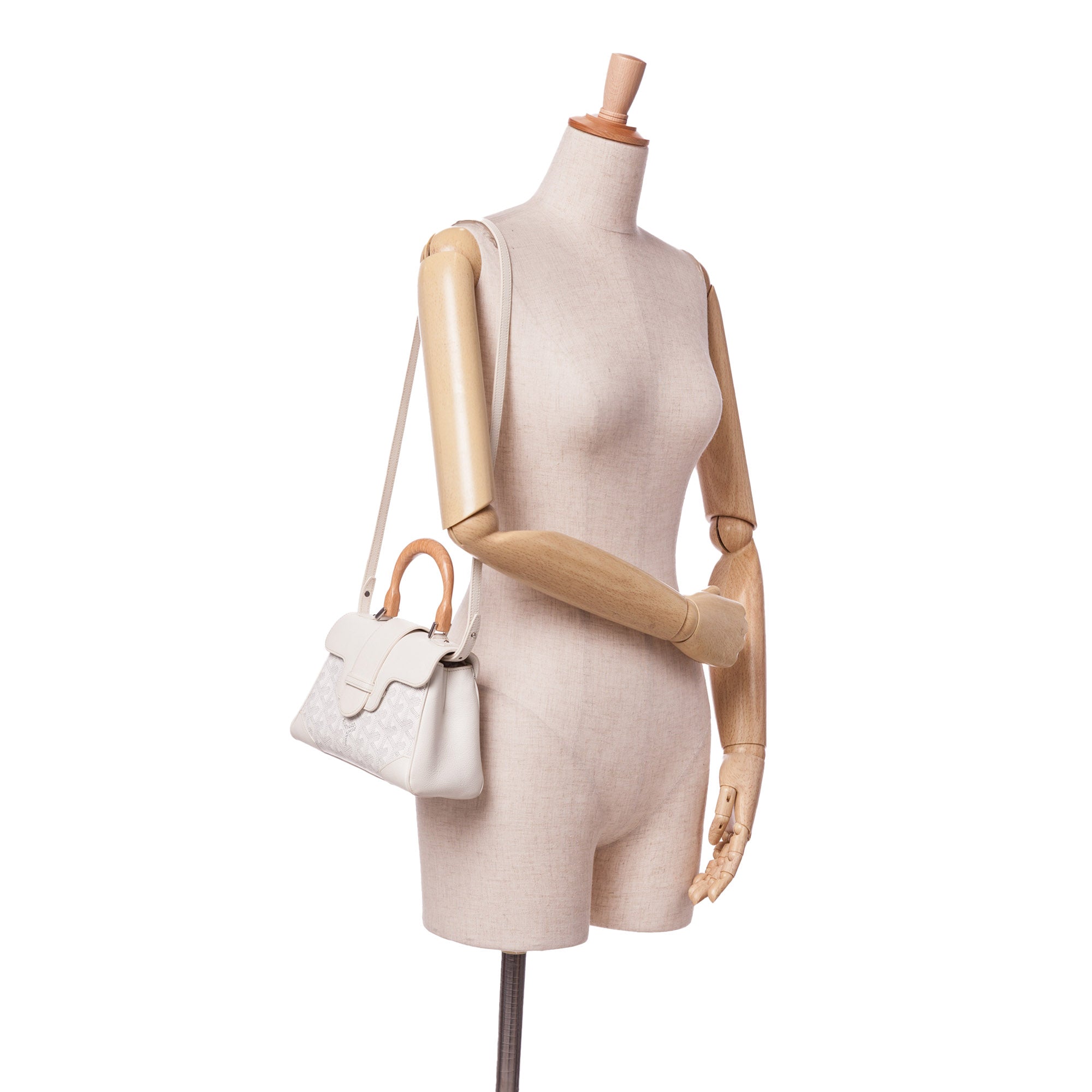 Goyard | Pre-Owned Mini Goyardine Saigon Souple - I | White