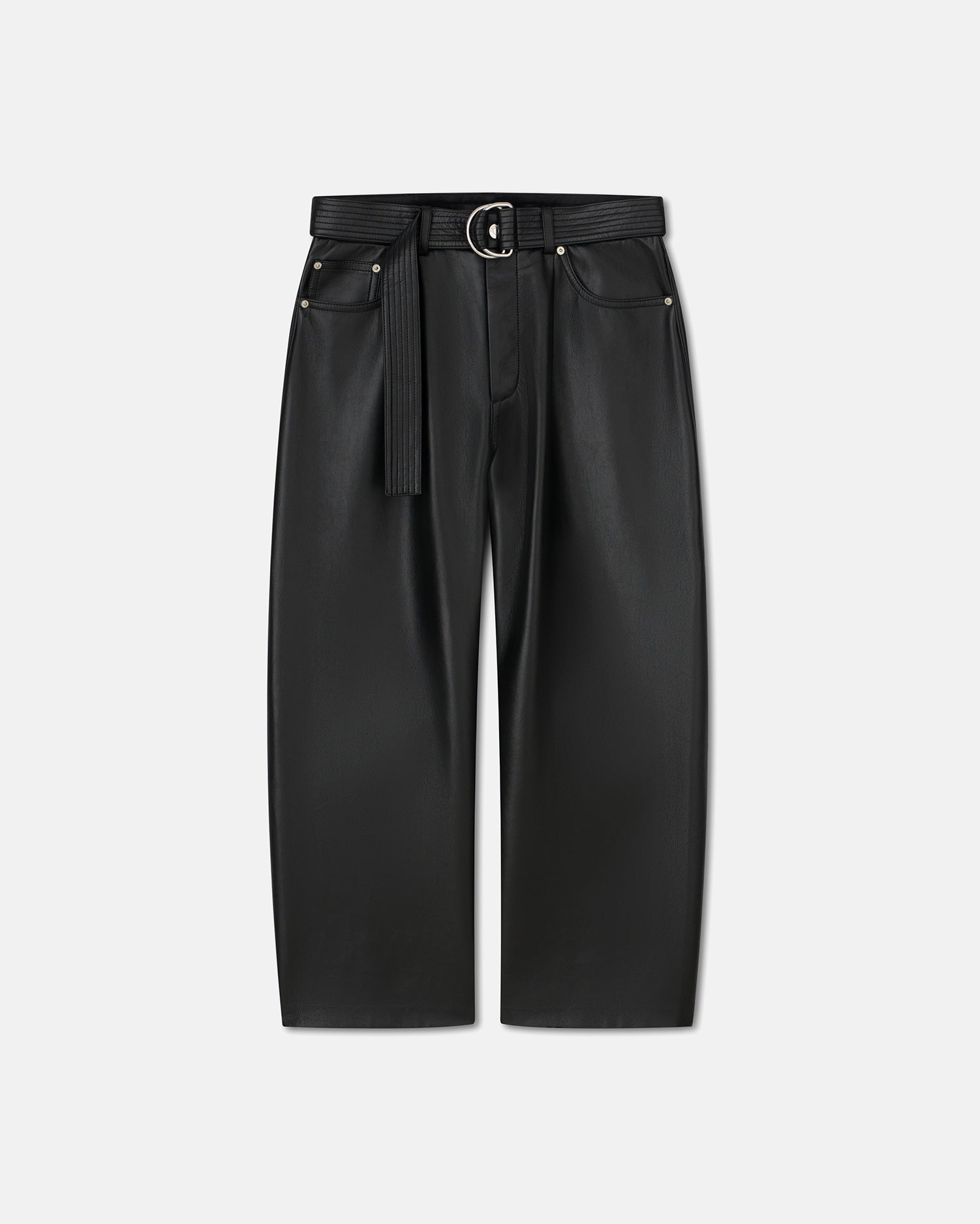 Ferre Regenerated Leather Pants | Black