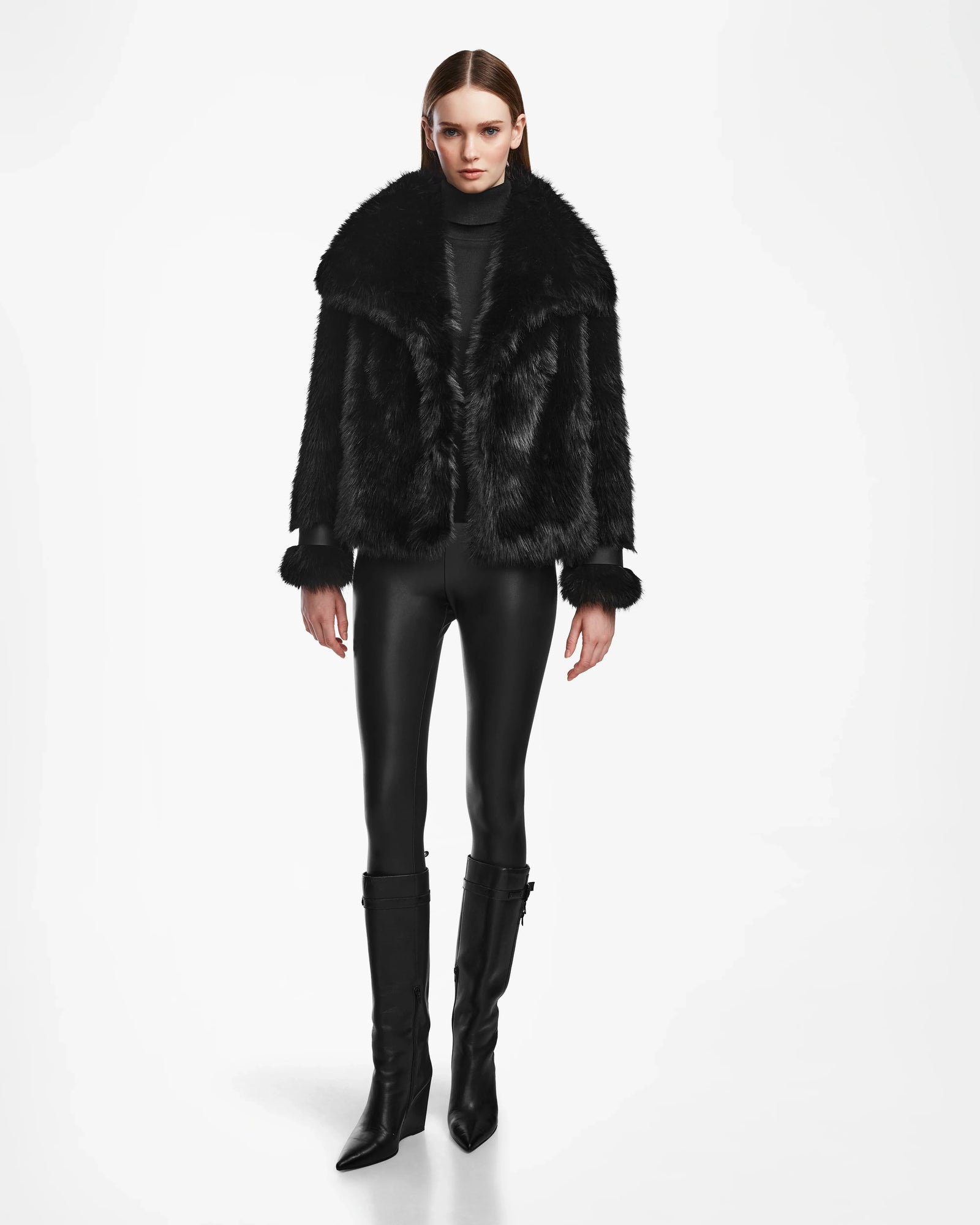 Women | CHLOE Faux Fur Jacket | Black
