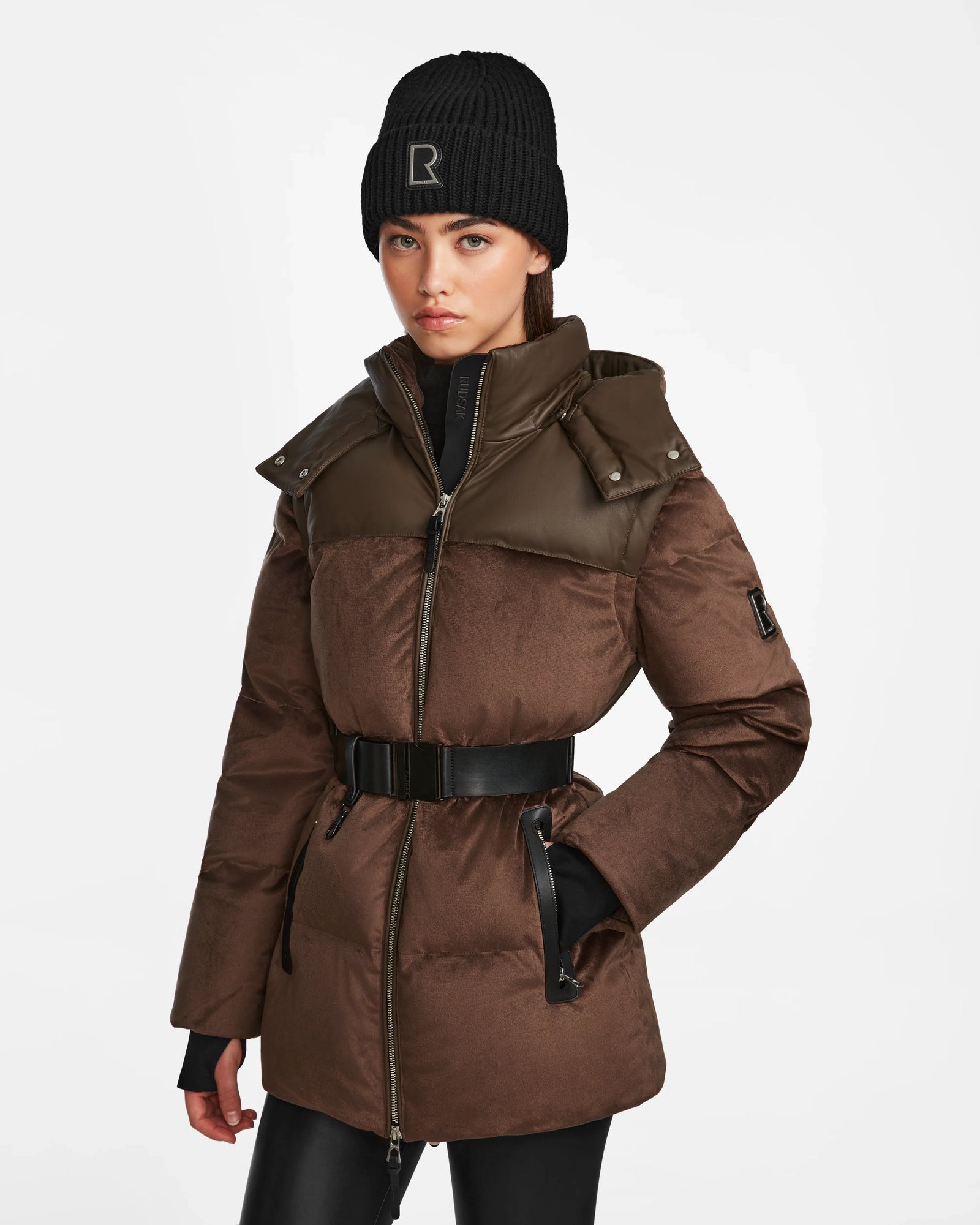 Women | Down Puffer DONIA - L124563 | Espresso