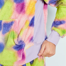 Sherpa Fleece Lounge Crew | Neon Blur