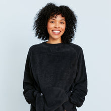 Sherpa Fleece Lounge Crew | Black