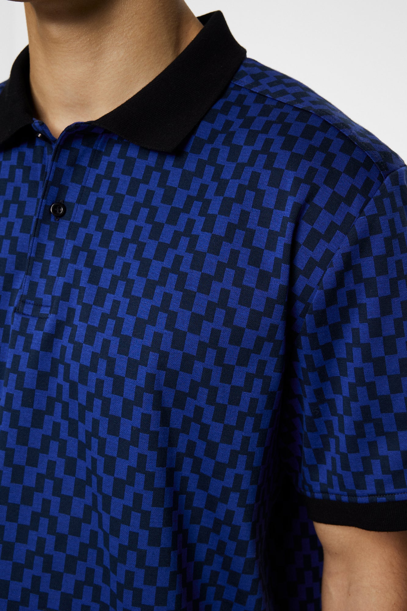 Men | Devon Jacquard Polo | Bridge Stack Blue