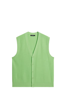 Men | Hugo Cardigan Vest | Paradise Green