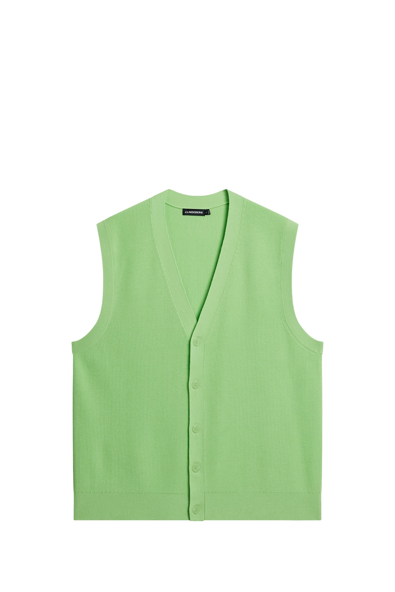 Men | Hugo Cardigan Vest | Paradise Green