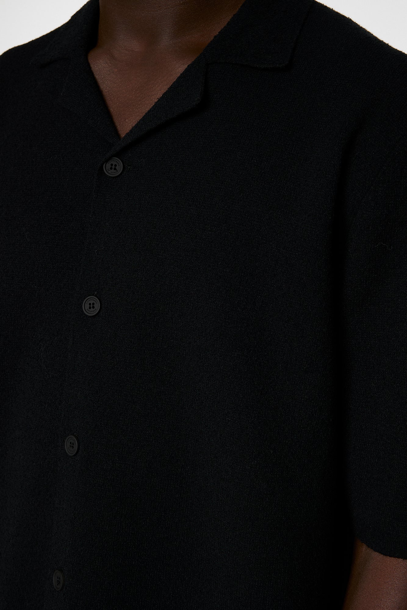 Men | Sal Knitted Boucle Shirt | Black