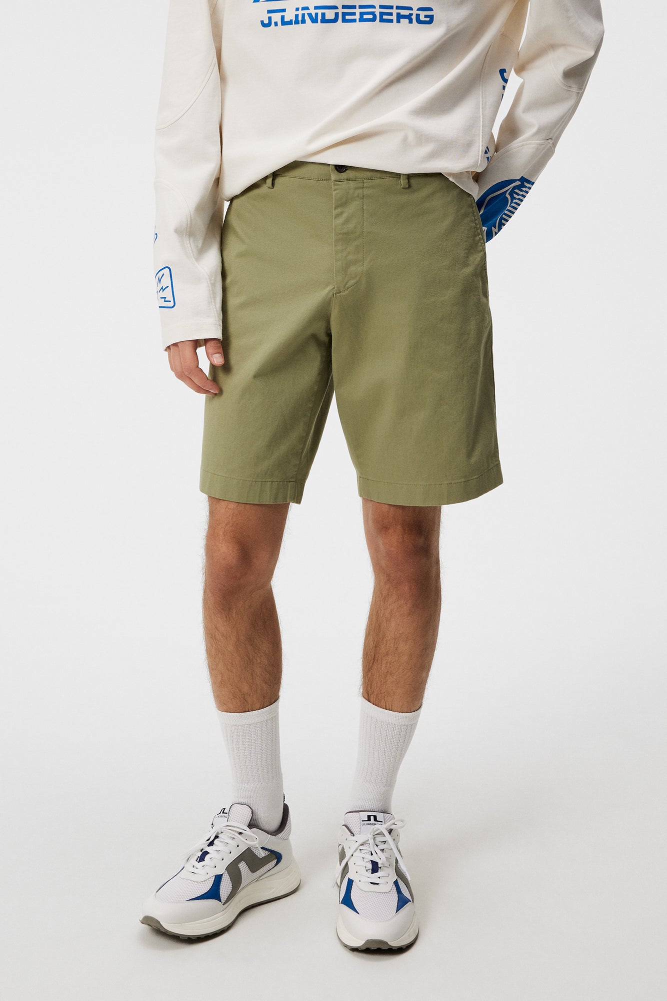 Men | Nathan Cloud Satin Shorts | Oil Green