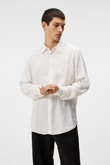 Men | Slim LS Comfort Tencel Shirt | Cloud White (V1)