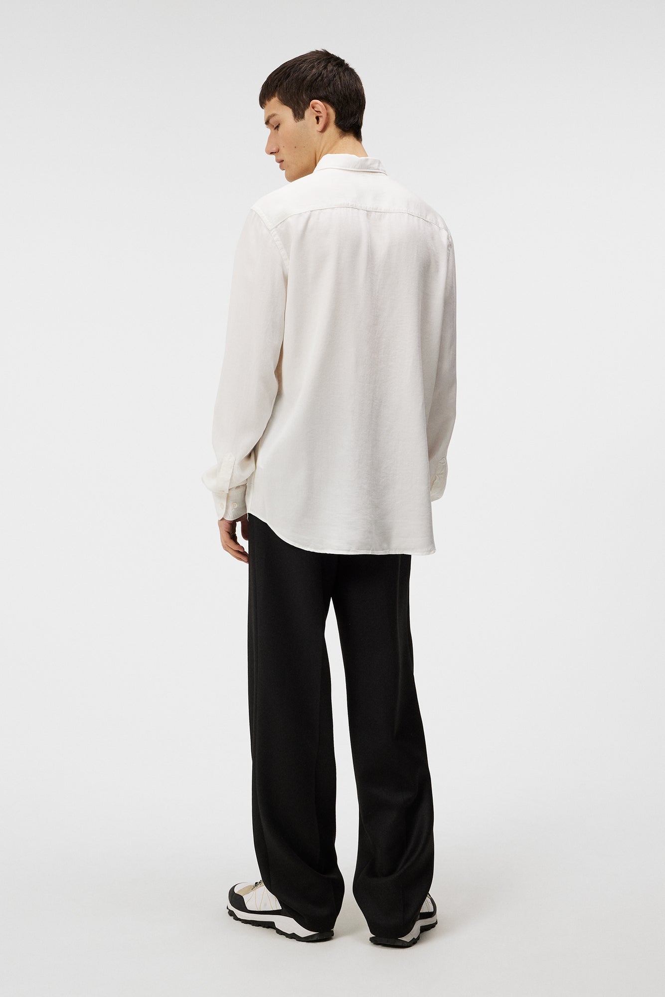 Men | Slim LS Comfort Tencel Shirt | Cloud White (V1)