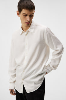 Men | Slim LS Comfort Tencel Shirt | Cloud White (V1)