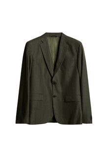 Elton U Cash Stretch Flannel in Forest Green by J.Lindeberg