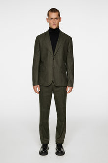 Men | Elton U Cash Stretch Flannel | Forest Green