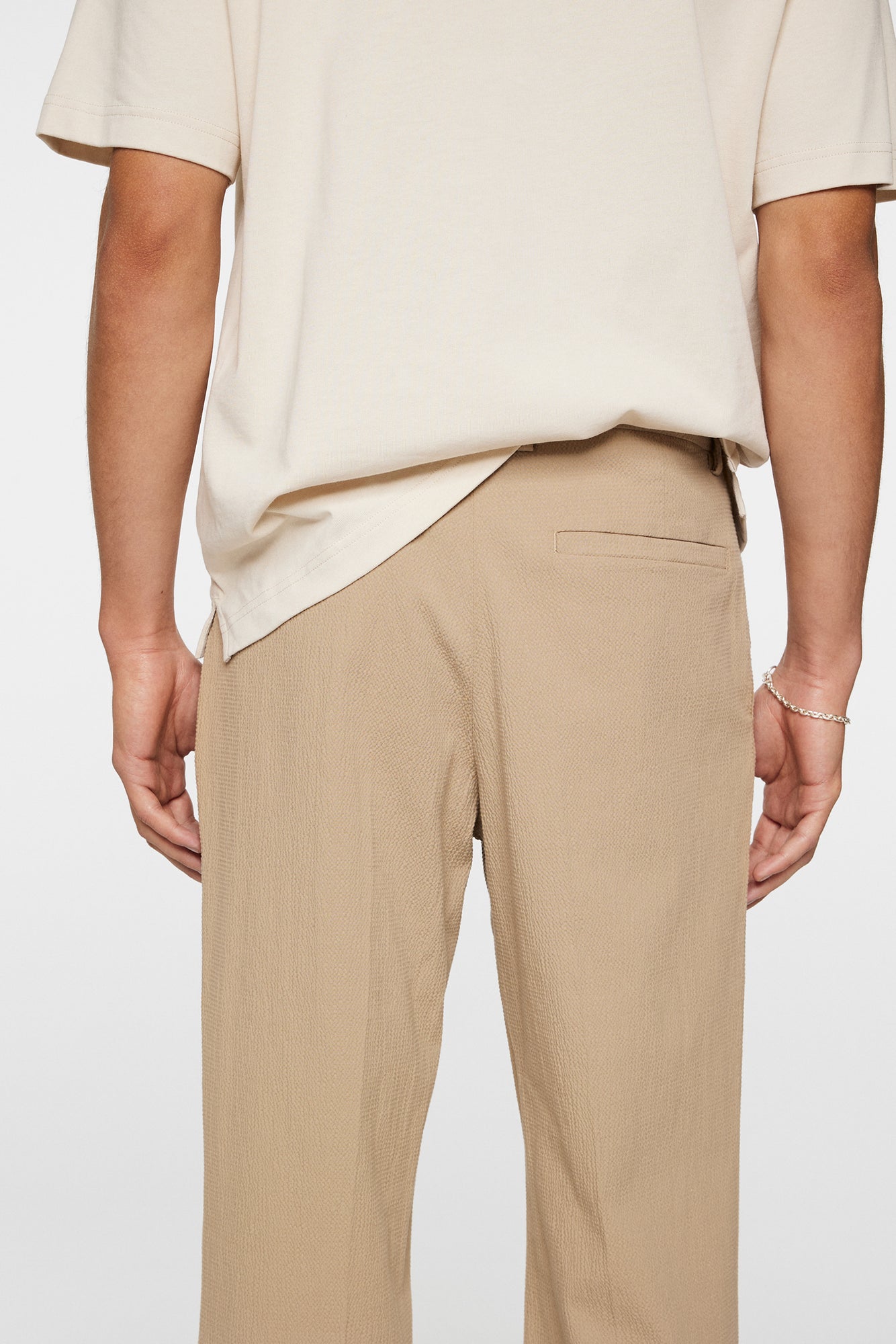 Men | Dropper Seersucker Pants | Batique Khaki