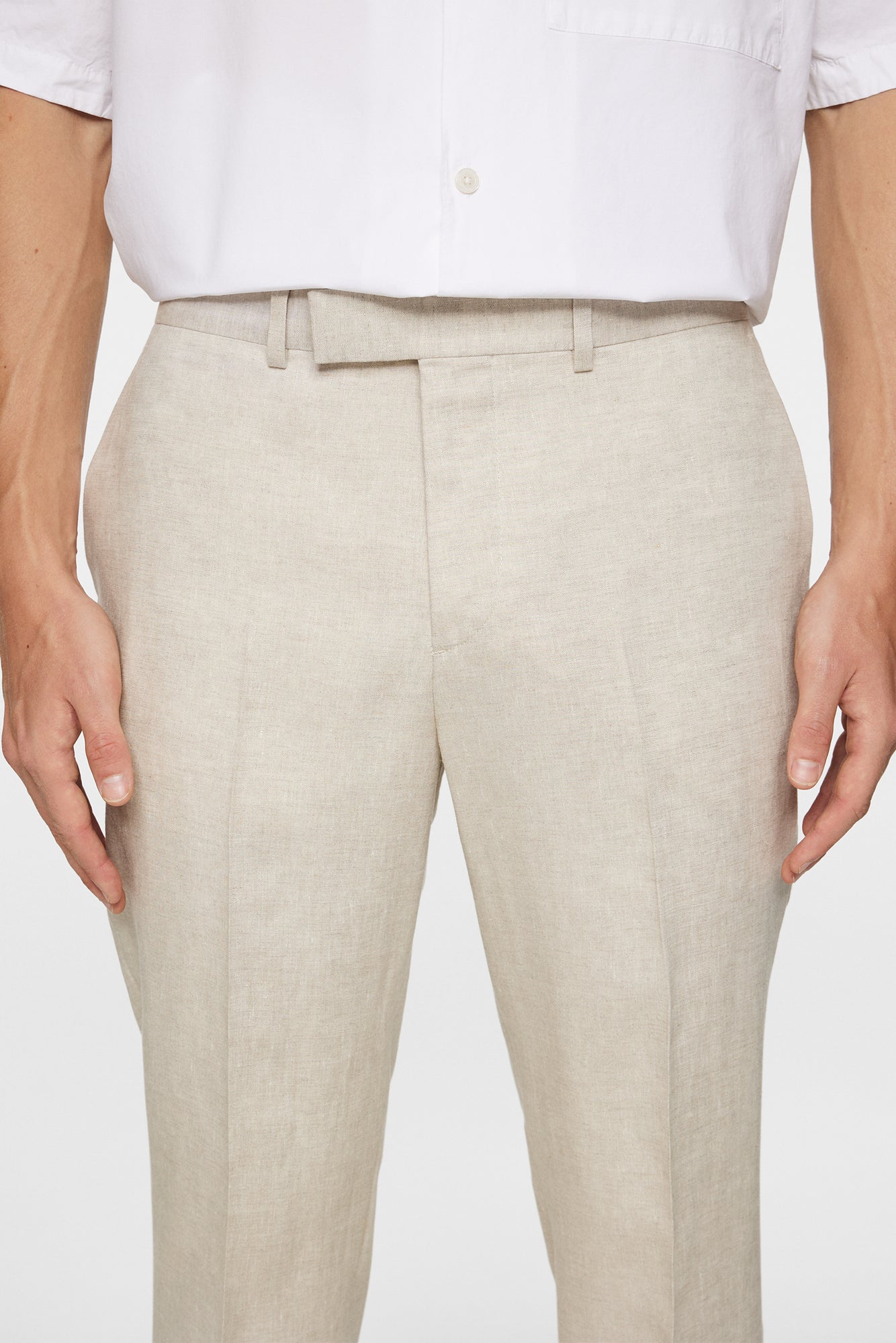 Men | Grant Super Linen Pants | Moonbeam (V2)