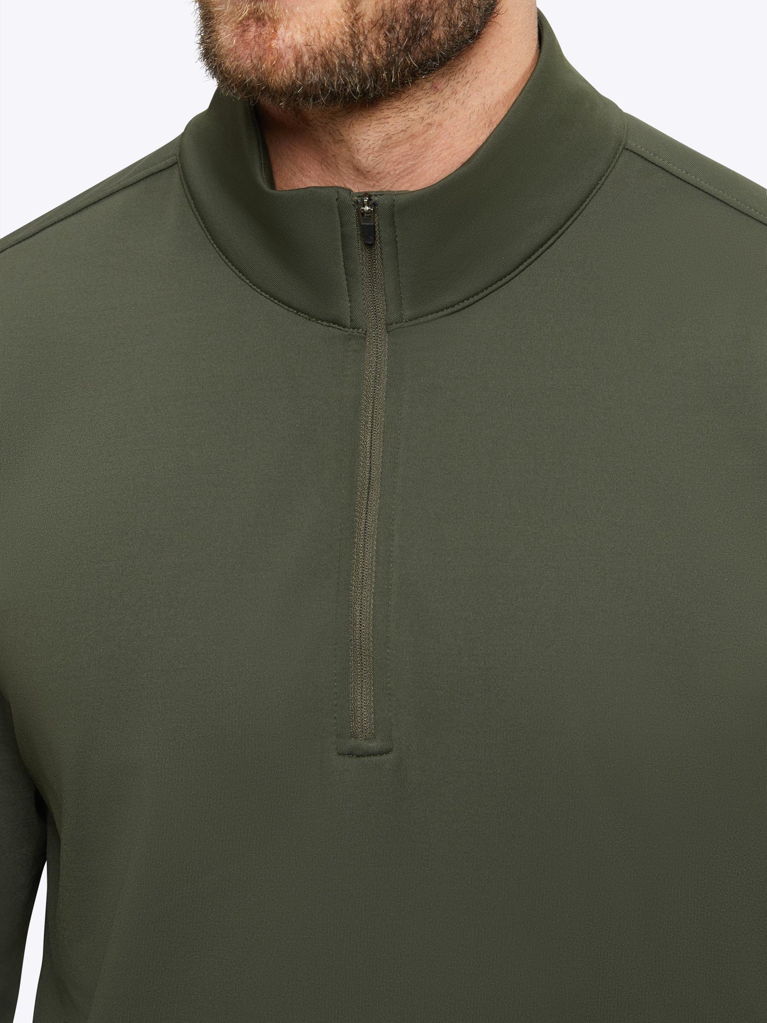 Mens | COZ Signature-Fit Fleece Q-Zip | Forest