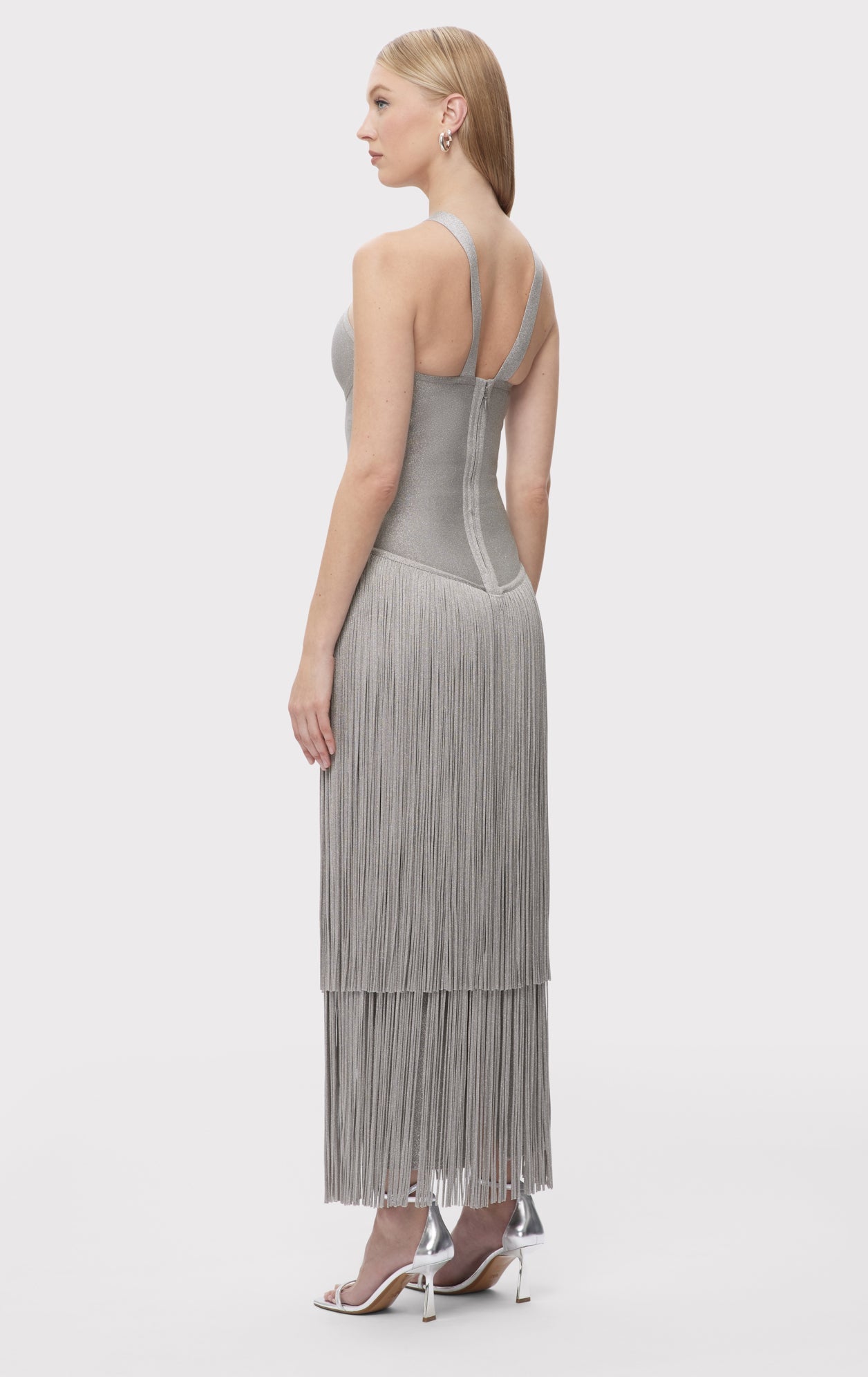 The Metallic Kennedy Gown | Metallic Silver