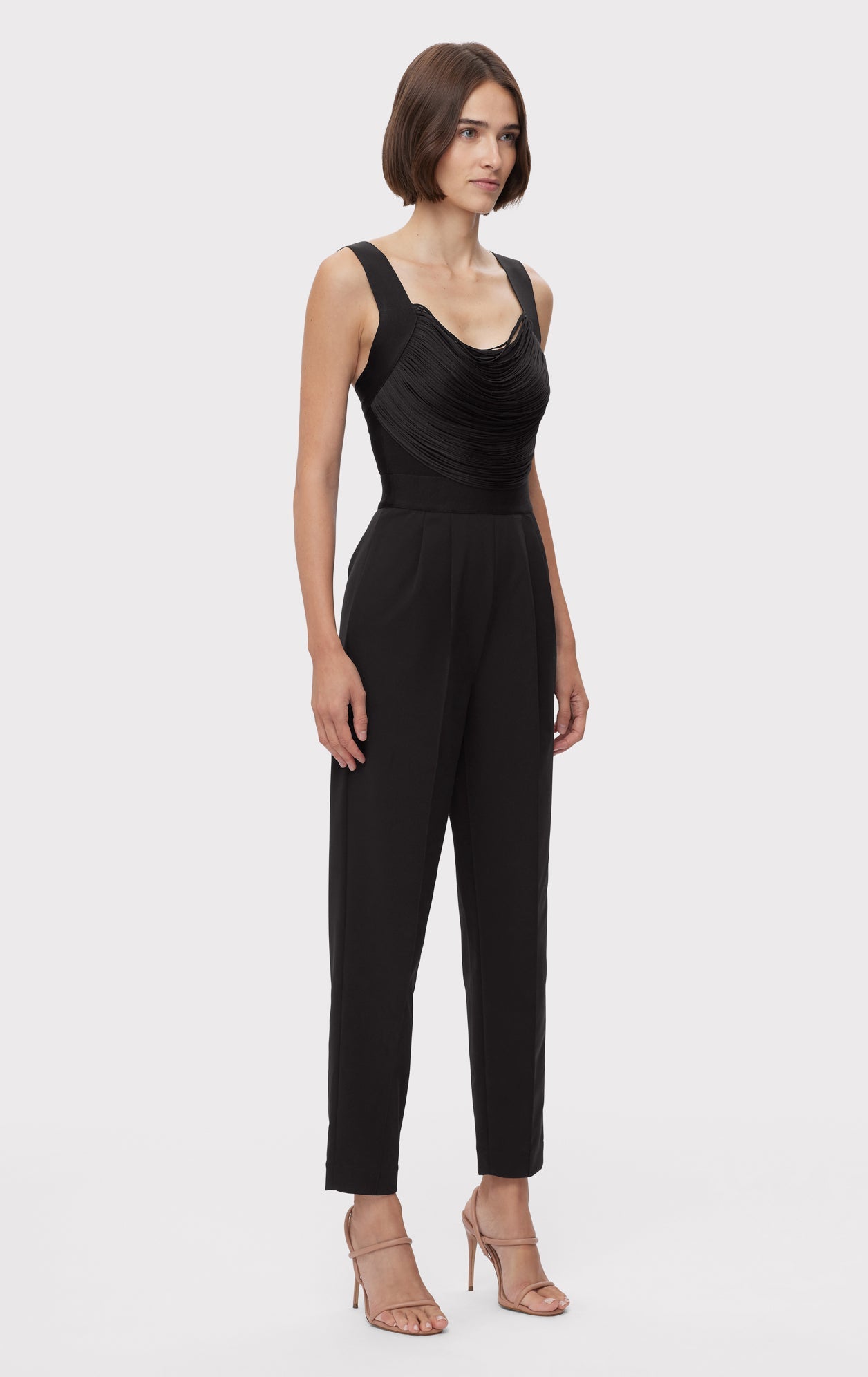 Fringe Jumpsuit With Tailored Pants | Black