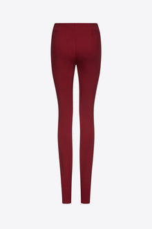 Chain Plate Belt Legging | Burgundy