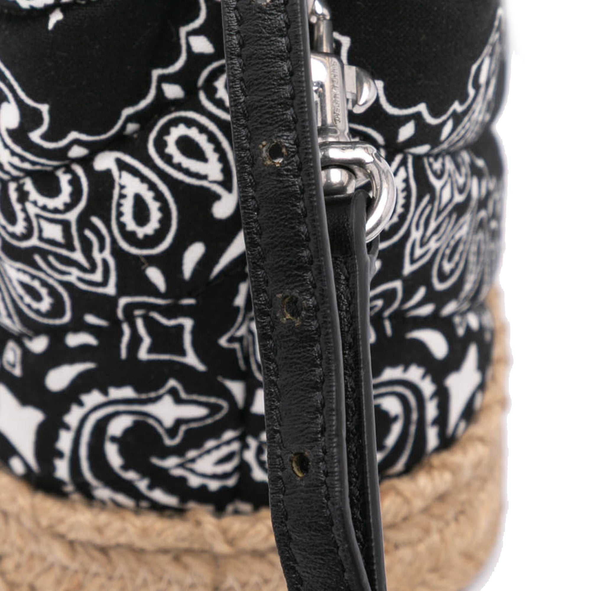 Saint Laurent | Pre-Owned Toy Cotton Bandana Print Loulou Crossbody | Black