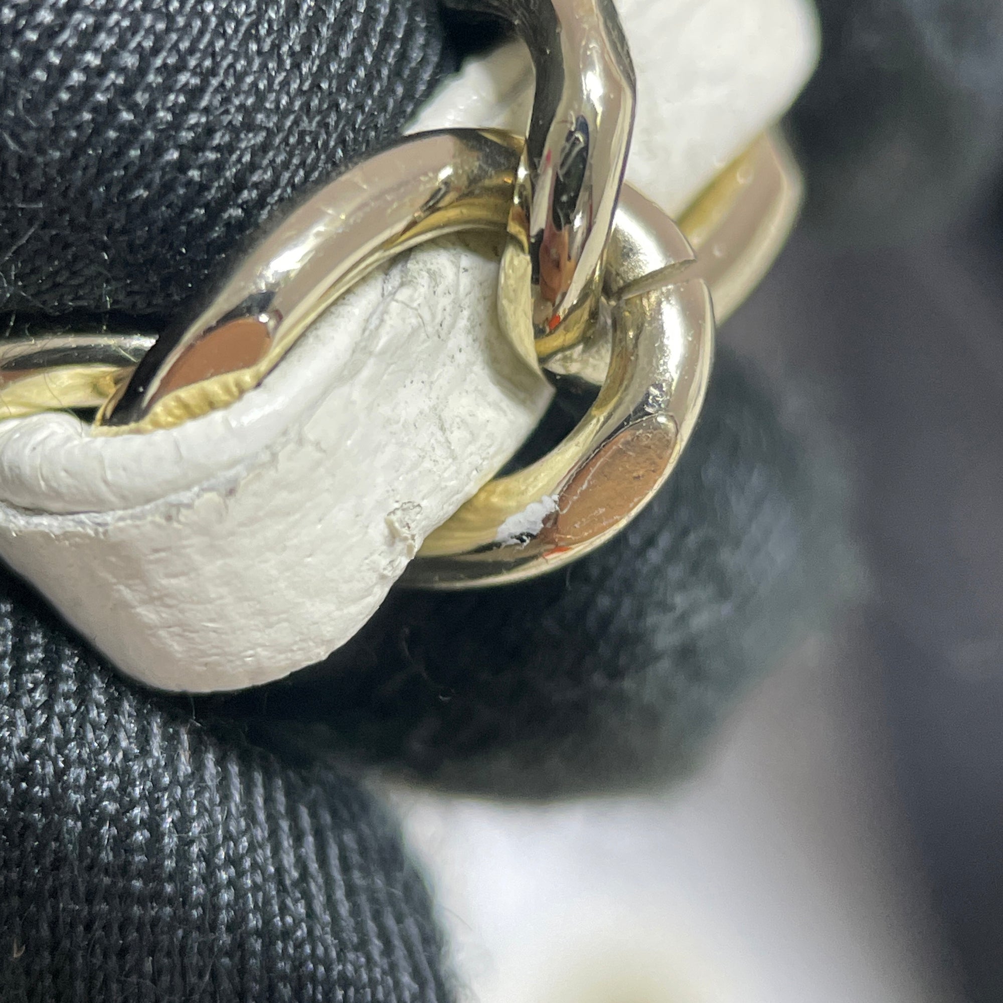 Chanel | Pre-Owned Small Mix Quilted Aged Calfskin New Clutch Flap | White/Ivory