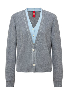Faux Two-Piece Pullover | Grey