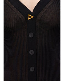 Faye | Rib Maxi Dress | Black