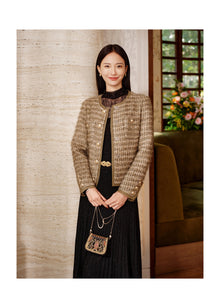 Fitted Wool Coat | Golden