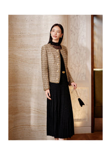 Fitted Wool Coat | Golden