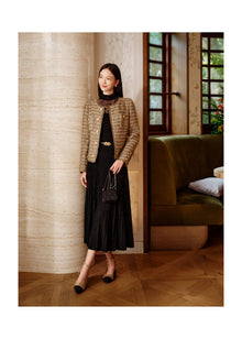 Fitted Wool Coat | Golden