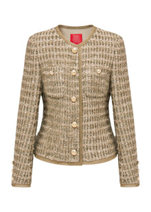 Fitted Wool Coat | Golden