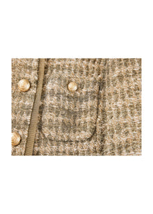 Fitted Wool Coat | Golden