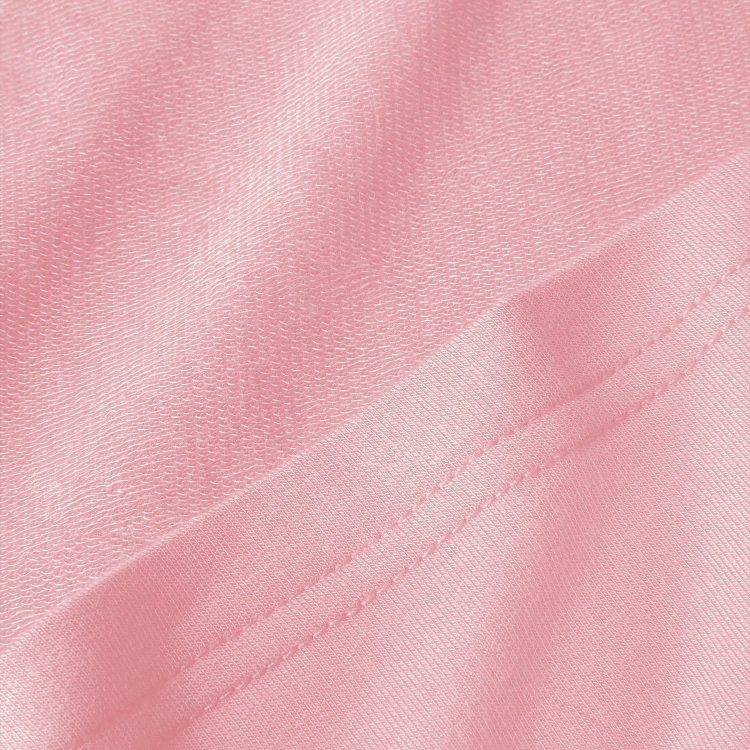 Modal French Terry Long-Sleeve Lounge Tee | Flamingo/Taffy