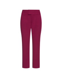 Flex Waist Trouser in Performance Cotton | Magenta