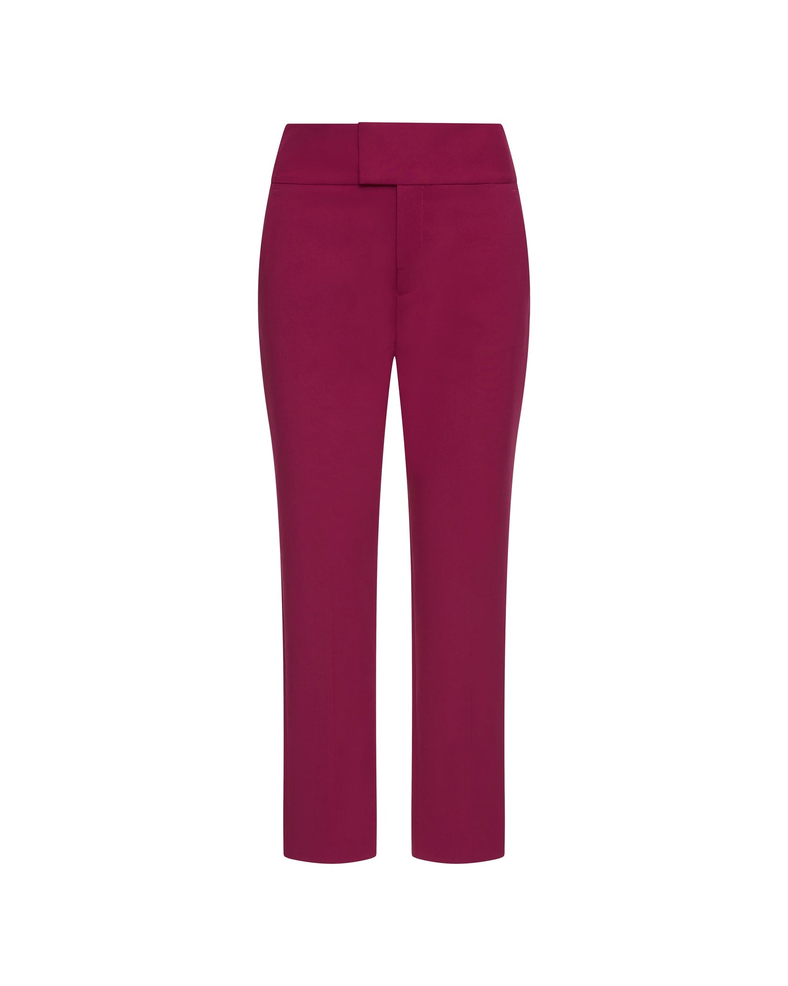 Flex Waist Trouser in Performance Cotton | Magenta