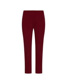 Flex Waist Trouser in Performance Cotton | Merlot