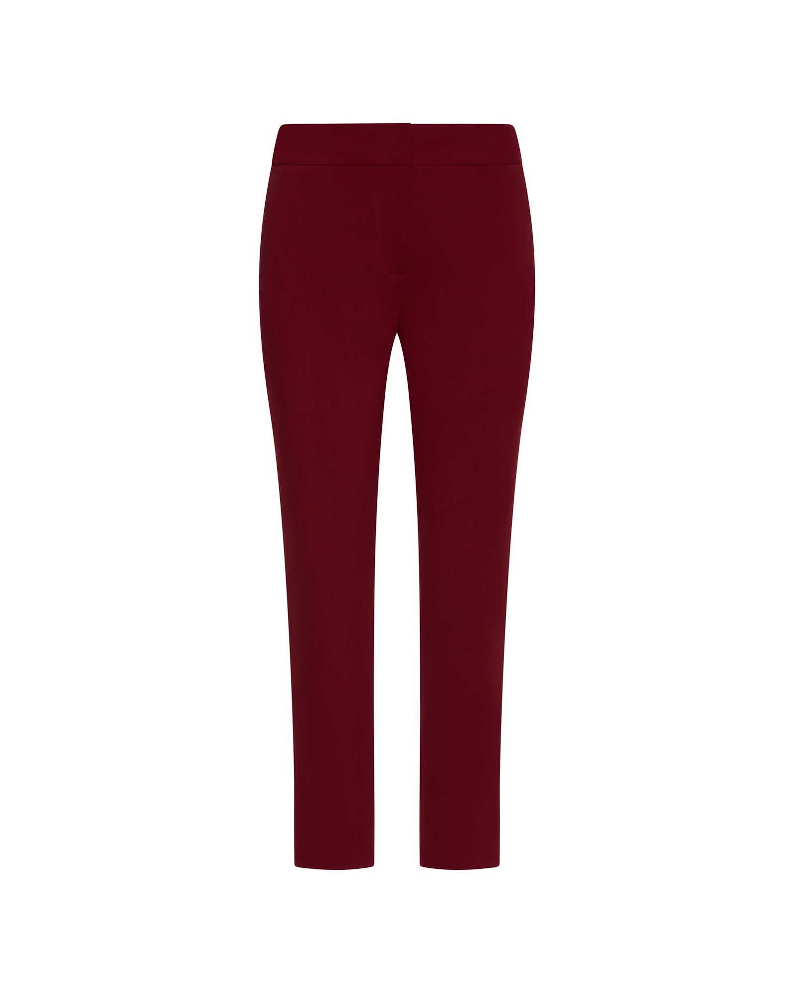 Flex Waist Trouser in Performance Cotton | Merlot