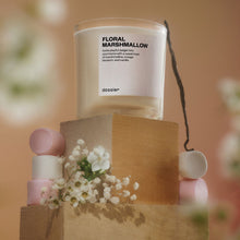 Floral Marshmallow Candle | Dossier Original (9 oz)