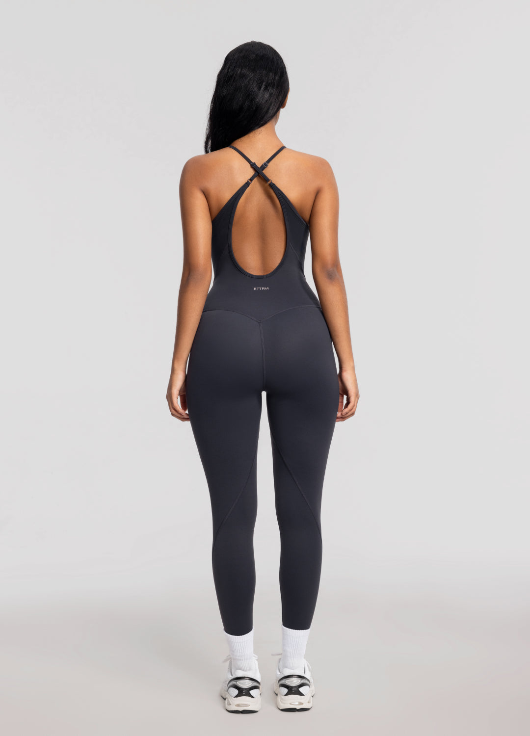 Contrology Crossback Bodysuit | Charcoal