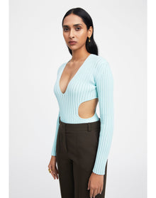 Freya | Cut-Out Bodysuit | Mint